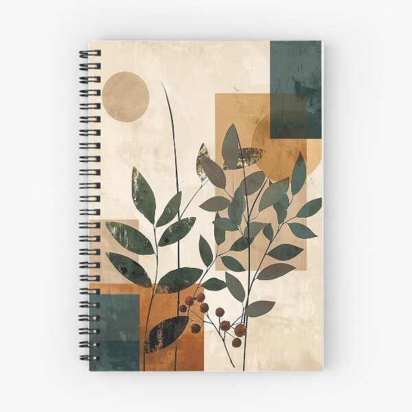 Item preview, Botanical forms – Modern leaves with geometric design designed and sold by CosmicGlyph.