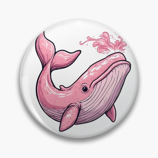 Artikelvorschau, Niedliches rosa Wal-Splash-Cartoon-Kawaii-Ozean-Tierdesign entworfen und verkauft von Karolina’s Cozy Creations.