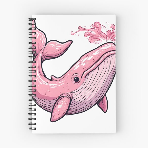 Artikelvorschau, Niedliches rosa Wal-Splash-Cartoon-Kawaii-Ozean-Tierdesign entworfen und verkauft von Karolina’s Cozy Creations.