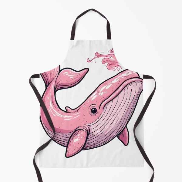 Artikelvorschau, Niedliches rosa Wal-Splash-Cartoon-Kawaii-Ozean-Tierdesign entworfen und verkauft von Karolina’s Cozy Creations.