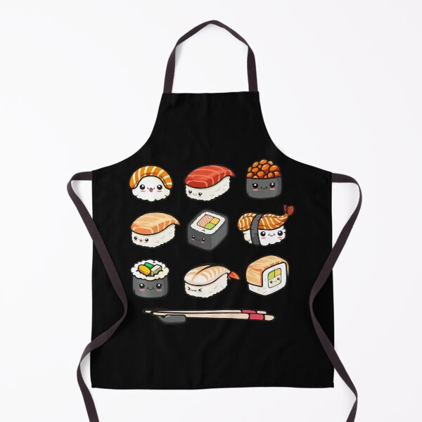 Item preview, Kawaii Sushi Set Cute Japanese Food Illustration designed and sold by titanlevi.