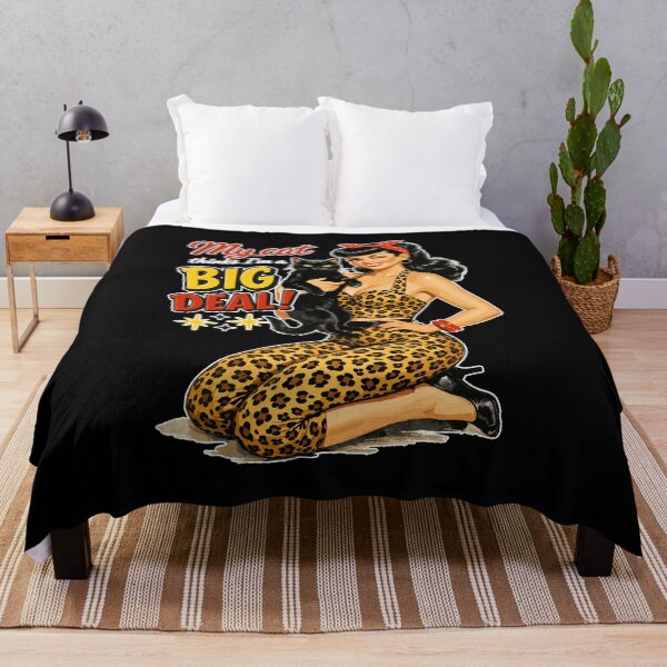 Item preview, Rockabella & Cat: My cat thinks I'm a big deal designed and sold by Pineapple-Tree.