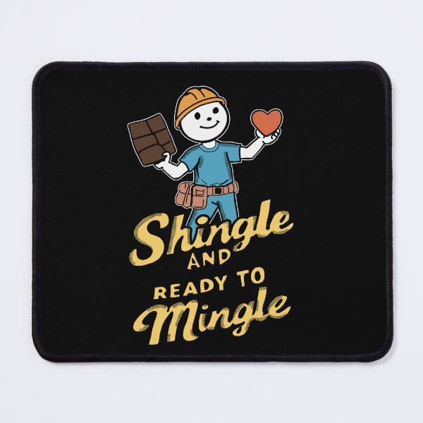 Item preview, Single and Ready to Mingle Funny Construction Worker Shirt | Builder Dating Humor Gift designed and sold by Popstudio85.