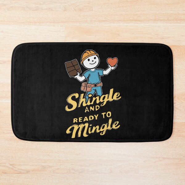 Item preview, Single and Ready to Mingle Funny Construction Worker Shirt | Builder Dating Humor Gift designed and sold by Popstudio85.
