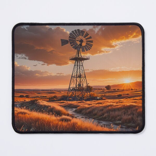 Item preview, Windmill Country Landscape designed and sold by BeautifulVirtues.