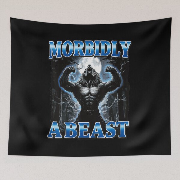 Item preview, Morbidly a Beast Werewolf Dark Horror Strength  designed and sold by tadmercado.