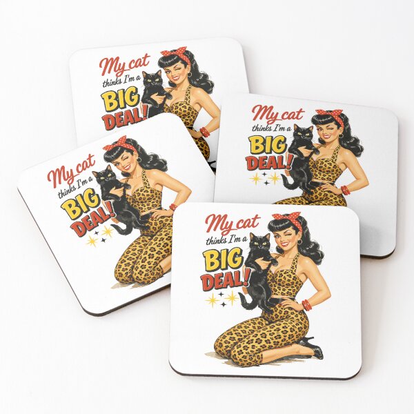 Item preview, Rockabella & Cat: My cat thinks I'm a big deal designed and sold by Pineapple-Tree.