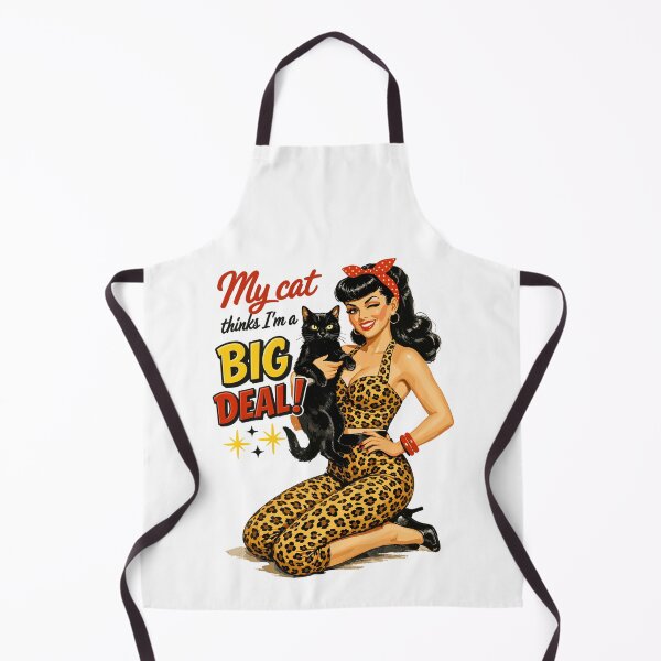 Item preview, Rockabella & Cat: My cat thinks I'm a big deal designed and sold by Pineapple-Tree.