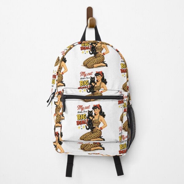 Item preview, Rockabella & Cat: My cat thinks I'm a big deal designed and sold by Pineapple-Tree.