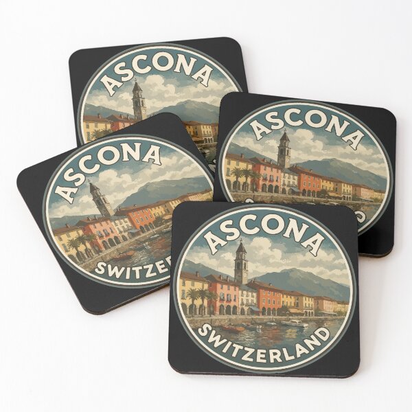 Item preview, Ascona Switzerland Vintage Travel designed and sold by TomFrontierArt.