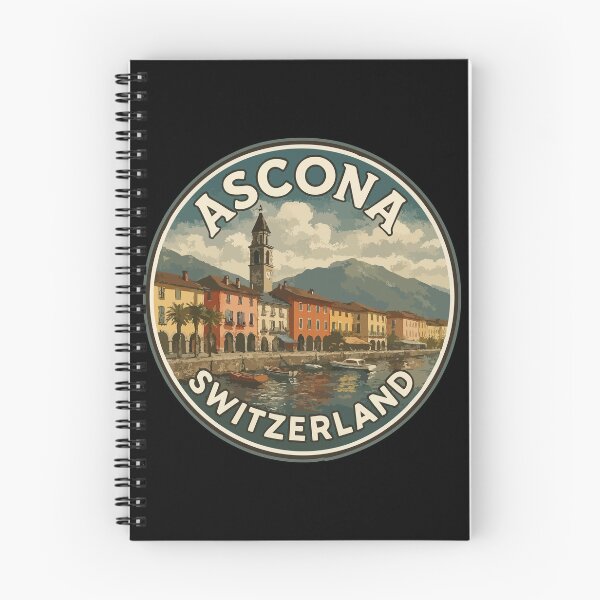 Item preview, Ascona Switzerland Vintage Travel designed and sold by TomFrontierArt.
