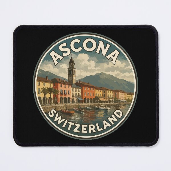 Item preview, Ascona Switzerland Vintage Travel designed and sold by TomFrontierArt.