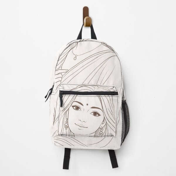 Item preview, Minimalist Indian Girl - Continuous Line Art Portrait designed and sold by OpenDreamArts.