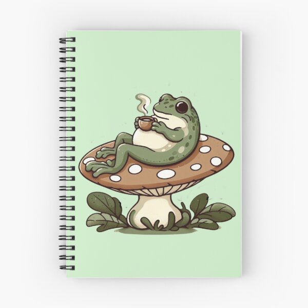 Item preview, Chill Frog on Mushroom – Whimsical Relax Design designed and sold by Dogandesighn.