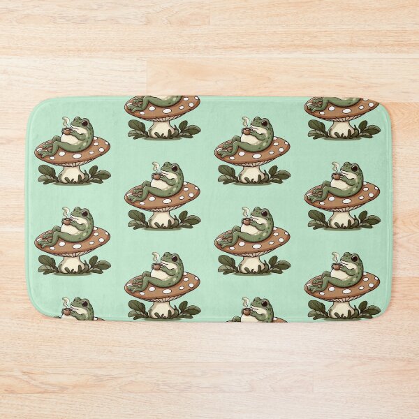 Item preview, Chill Frog on Mushroom – Whimsical Relax Design designed and sold by Dogandesighn.