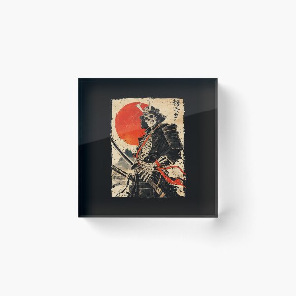 Item preview, Samurai Skeleton Japanese Ukiyo Style Warrior  designed and sold by titanlevi.