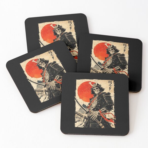 Item preview, Samurai Skeleton Japanese Ukiyo Style Warrior  designed and sold by titanlevi.