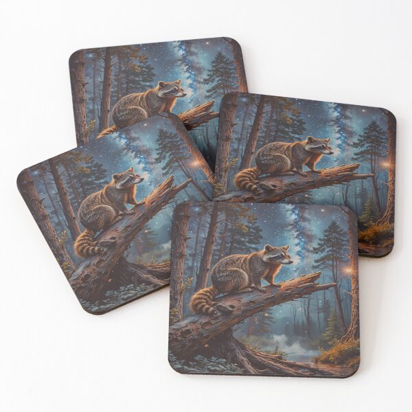 Item preview, Racoon Wildlife Art  designed and sold by BeautifulVirtues.
