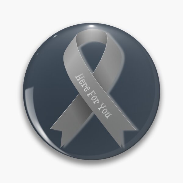 Item preview, Here for You Silver Ribbon – Mental Health Support Awareness designed and sold by Ivy-Triggs.