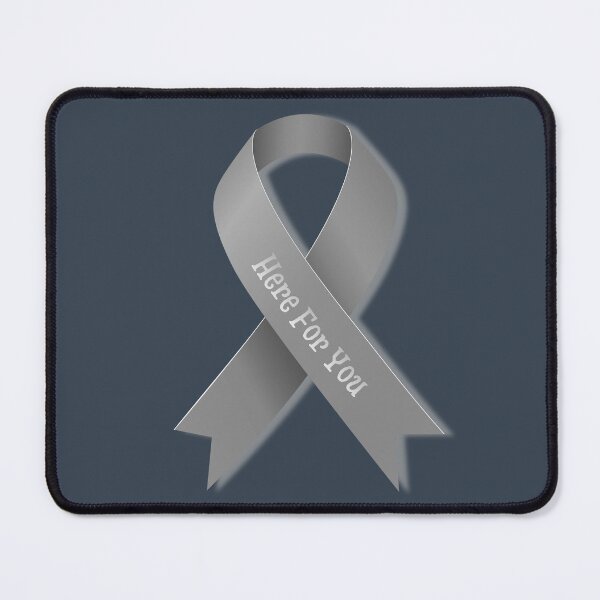 Item preview, Here for You Silver Ribbon – Mental Health Support Awareness designed and sold by Ivy-Triggs.