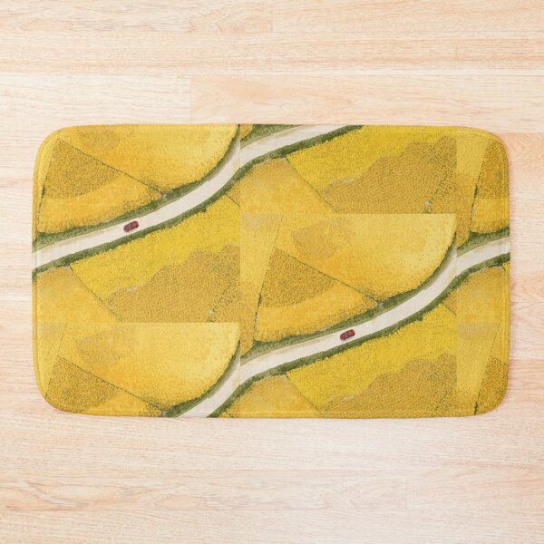 Item preview, Red Car on Yellow Field Road designed and sold by TinyWarmThing.