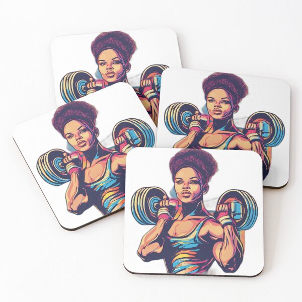 Item preview, Strong Fitness Woman Illustration – Gym Girl Power Workout Design designed and sold by Bad7Wear.