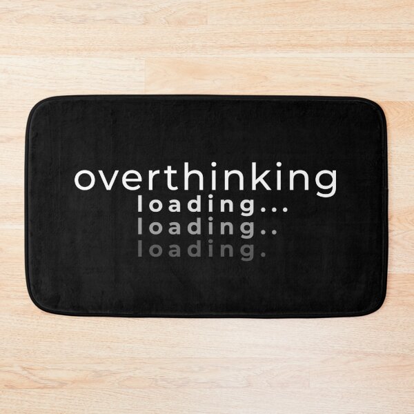 Item preview, Overthinking Loading Minimal Typography T-Shirt – Introvert Anxiety Aesthetic Design designed and sold by PixelPlush.