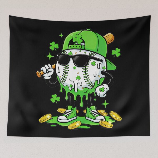 Item preview, Drippy Baseball Shamrock Funny St Patrick’s Day designed and sold by miaa-artistshop.