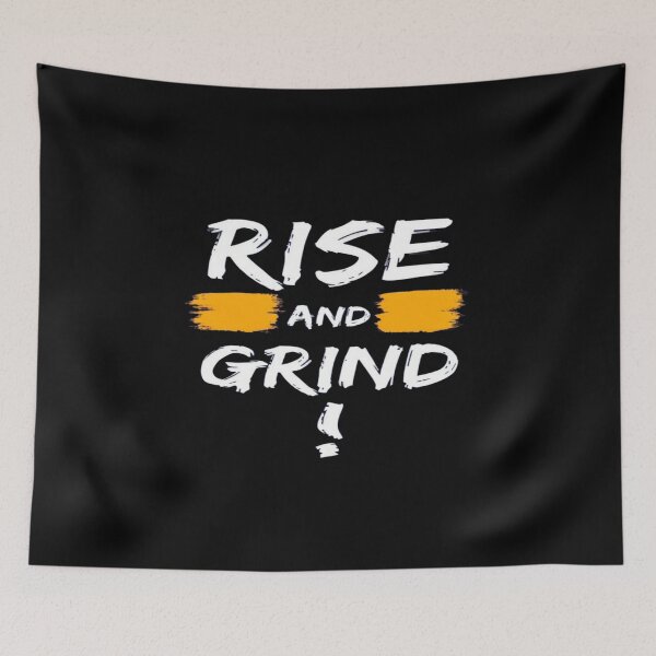 Item preview, Rise and Grind Motivational Graphic • Bold Brushstroke Typography • Hustle Mindset Design designed and sold by Bright Nest Studio.