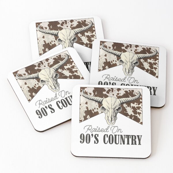 Item preview, Raised On 90s Country Western Bull Skull Music Lover designed and sold by RDGNR.
