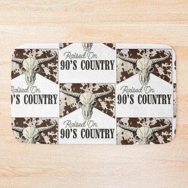 Item preview, Raised On 90s Country Western Bull Skull Music Lover designed and sold by RDGNR.