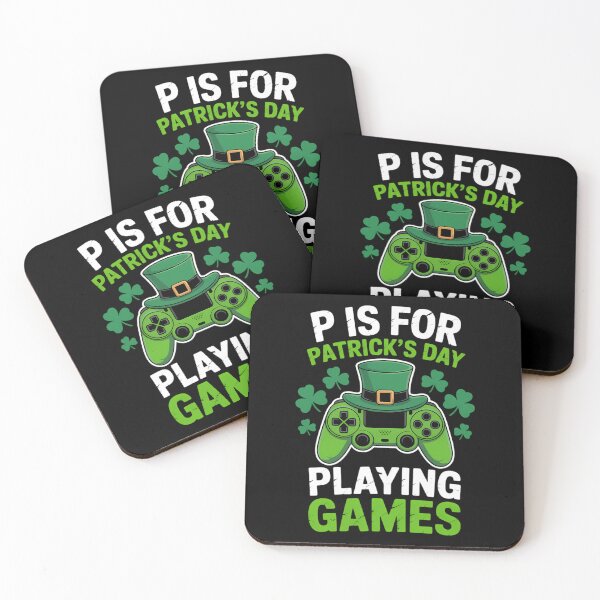 Item preview, St Pattys Day Gamer P is for Playing Games St Patricks Day designed and sold by Formatage.