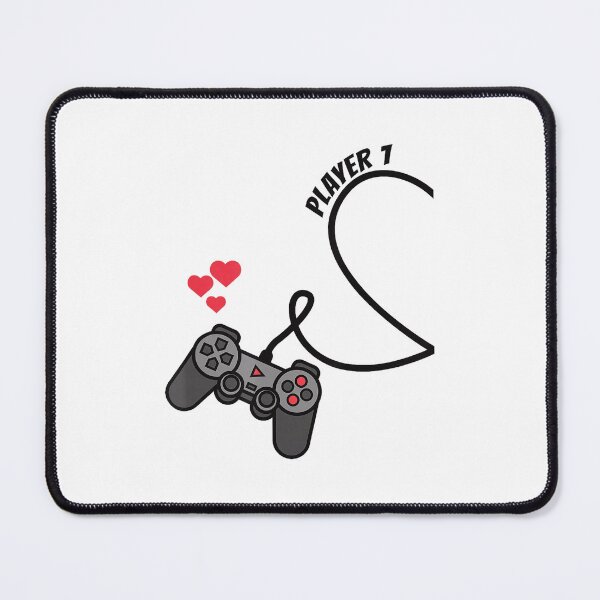 Item preview, Player 1 Heart Gamer Couple Matching Love designed and sold by FGTV2021.