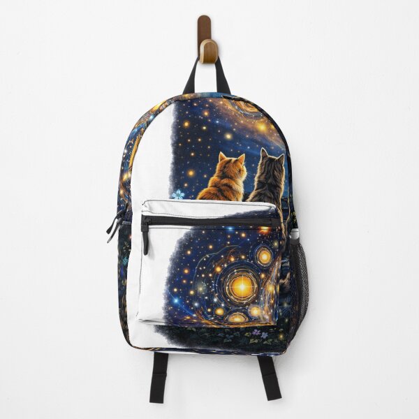 Item preview, Cats Watching Galaxy Night Sky Cosmic Cat Lover designed and sold by MAHverse.