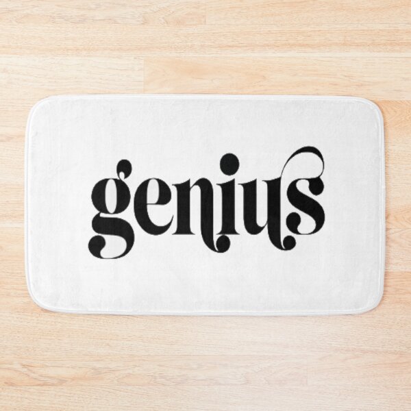 Item preview, Genius Ornate Typography Design • Elegant Artistic Lettering • Creative Word Art Graphic designed and sold by Bright Nest Studio.