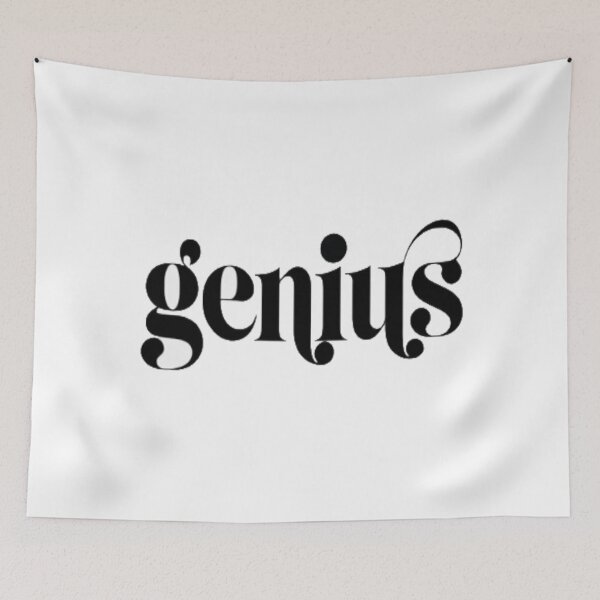 Item preview, Genius Ornate Typography Design • Elegant Artistic Lettering • Creative Word Art Graphic designed and sold by Bright Nest Studio.
