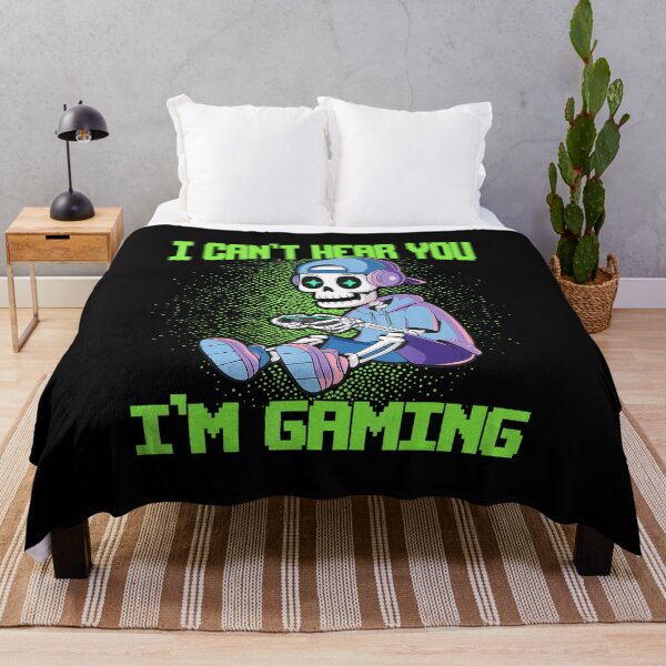 Item preview, I Can't Hear You I'm Gaming Skeleton Gamer Meme designed and sold by FGTV2021.