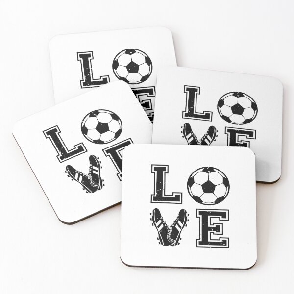 Item preview, Love Soccer Retro Typography designed and sold by dudelinart.