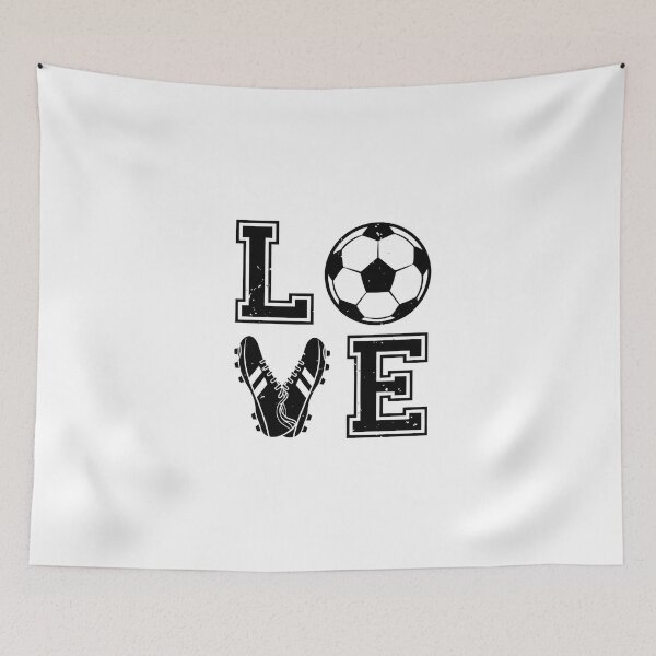 Item preview, Love Soccer Retro Typography designed and sold by dudelinart.