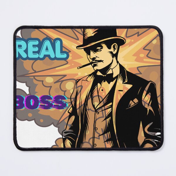 Item preview, The Real Boss: Retro Suit & Smoke designed and sold by Stoneclove.