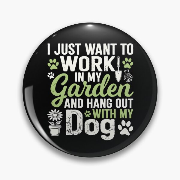 Item preview, Garden Work and Dog Hangouts Graphic designed and sold by TshirtsOnline-.