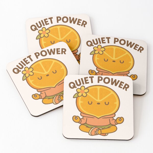 Item preview, Quiet Power Orange – Yoga Pose designed and sold by Aloloco.