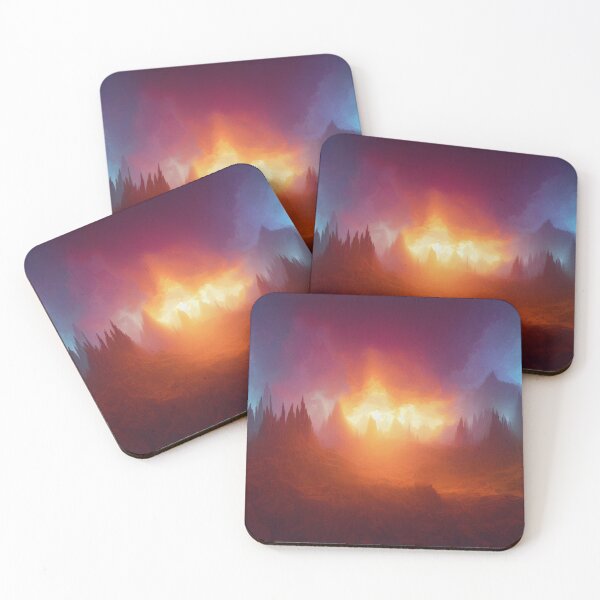 Item preview, Surreal firescape full of light and color – Dramatic Fantasy Worldscape designed and sold by FotoworldEdel.