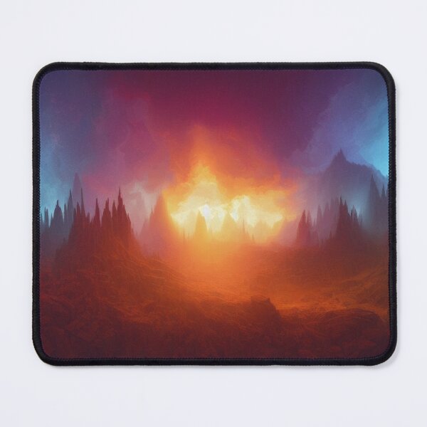Item preview, Surreal firescape full of light and color – Dramatic Fantasy Worldscape designed and sold by FotoworldEdel.