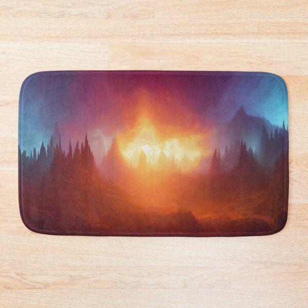 Item preview, Surreal firescape full of light and color – Dramatic Fantasy Worldscape designed and sold by FotoworldEdel.