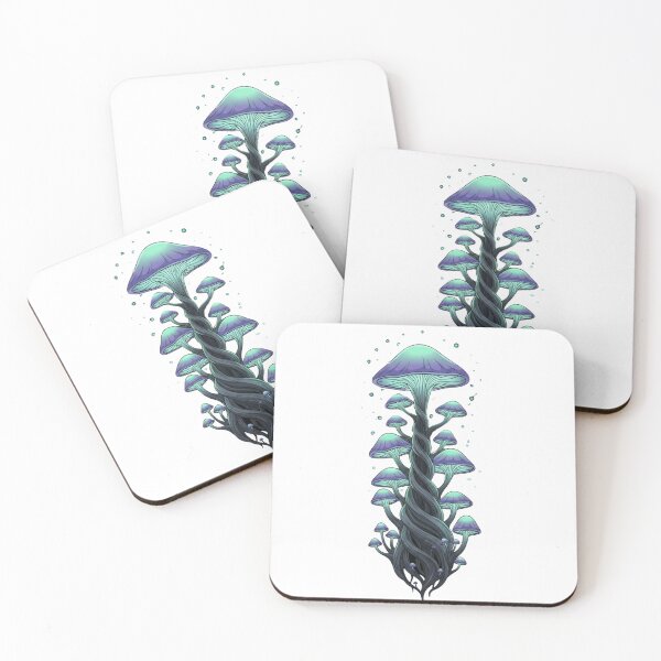 Item preview,  Glowing Mystical Mushroom Tower - Surreal Fantasy Art designed and sold by Dzblack.