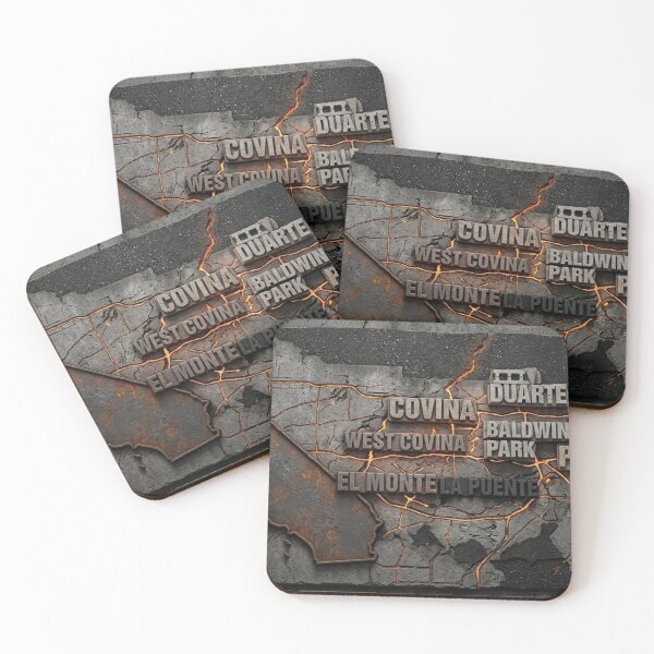 Item preview, San Gabriel Valley California Iron Geography  designed and sold by Uniqueartai.
