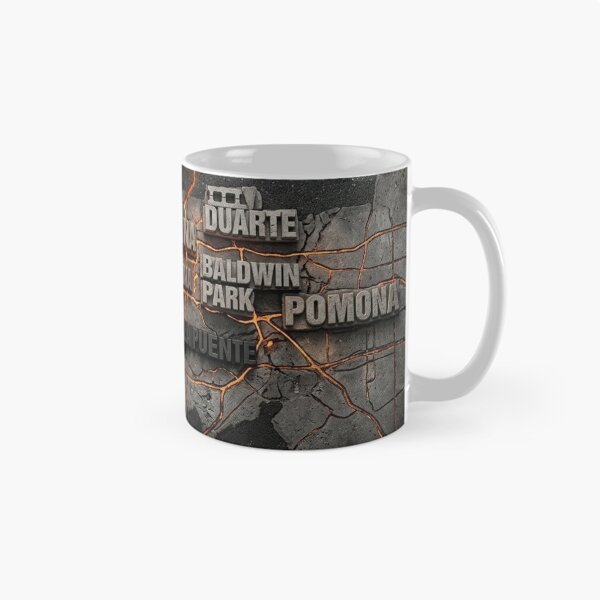 Item preview, San Gabriel Valley California Iron Geography  designed and sold by Uniqueartai.