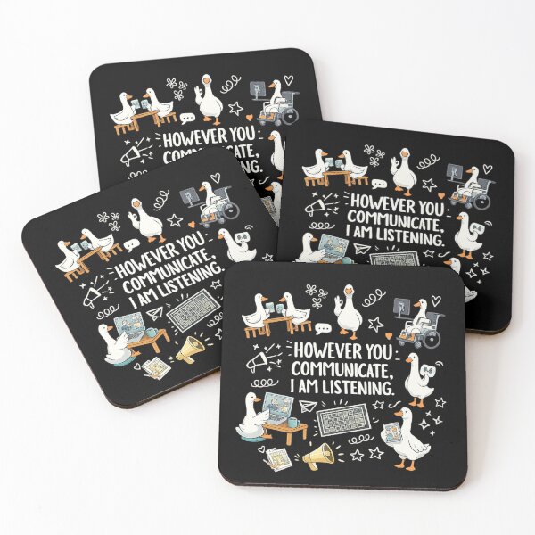 Item preview, However You Communication I'm Listening AAC SLP Silly Goose designed and sold by MAHverse.