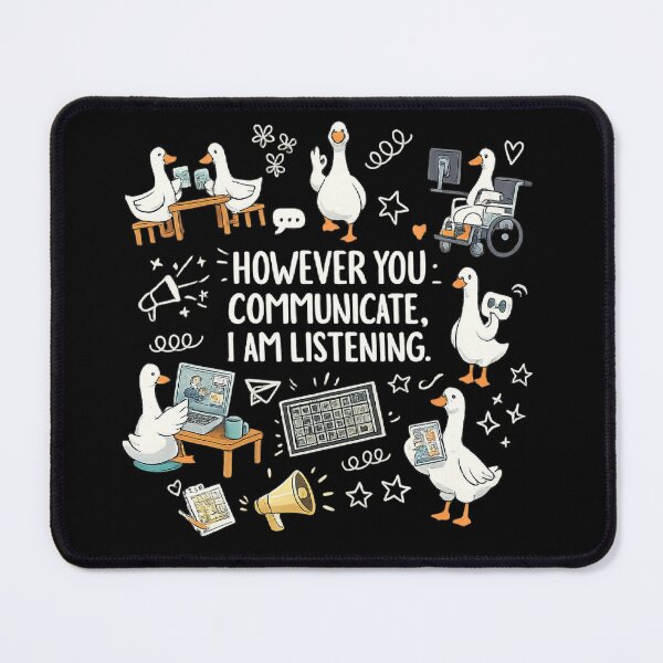 Item preview, However You Communication I'm Listening AAC SLP Silly Goose designed and sold by MAHverse.